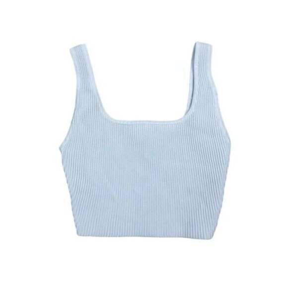 Aritzia Babaton Square Neck Crop Rib Tank 2XS - Picture 2 of 5